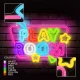 Светодиодная неоновая вывеска Forever Light FPNE39 PLAYROOM разноцветная