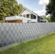 PVC Privacy Screen Strip for Balcony Terrace Garden Fence - 19cm x 35m and 450g/m², Grey