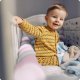 Pīta gultiņas apmale Ricokids 3m, rozā-pelēka
