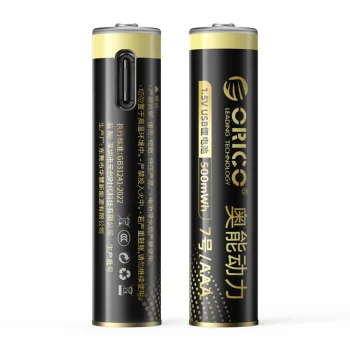 Orico Ener-G EG7C AAA USB-C Rechargeable Lithium Batteries 1.5V 500mWh, 2 pcs