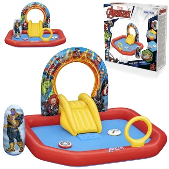 Надувной игровой центр с бассейном Bestway Avengers, 211x198x125 см