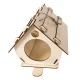 Koka Putnu Māja Barotava 32,5x21x19cm | Wooden Birdhouse Bird Feeder