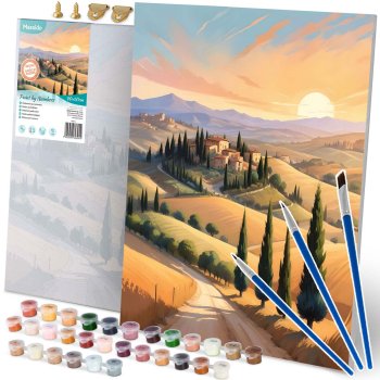 Massido Paint by Numbers 40x50 cm, Landscape
