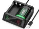 Аккумулятор для геймпада Xbox Series X S 2x 2650mAh с зарядкой, черно-зеленый