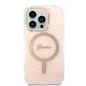 Apple iPhone 14 Pro 6.1\" Guess 4G Print MagSafe Case Cover (GUBPP14LH4EACSP) + Charger, Pink