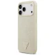 Чехол Guess Croco Triangle Logo MagSafe для iPhone 17 Pro Max — золотой