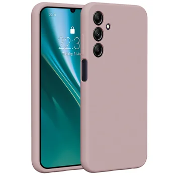 Silikona vāciņš Etteri Silicone Case paredzēts Samsung Galaxy A25 5G (Global), gaiši rozā