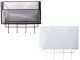 Self-adhesive Kitchen and Bathroom Shelf + 4 Hooks, Different colours