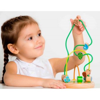 Wooden Bead Maze Tree Activity Toy for Toddlers
