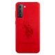 Samsung Galaxy S21 (SM-G991) US Polo Silicone On Tone Case Cover (USHCS21SSLHRTRE), Red | Чехол Кейс...