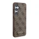 Samsung Galaxy A55 ( SM-A556B/DS ) Guess 4G Metal Gold Logo Case Cover, Brown
