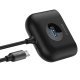 USB HUB Baseus Square USB-A uz 1x USB-A 3.2 Gen 1 / 3x USB 2.0 ar 1 m kabeli – melns