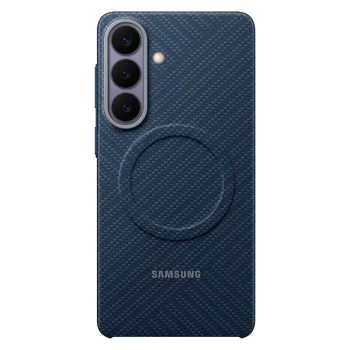 Чехол Samsung Carbon Magnet для Samsung Galaxy S26+ с MagSafe, темно-синий