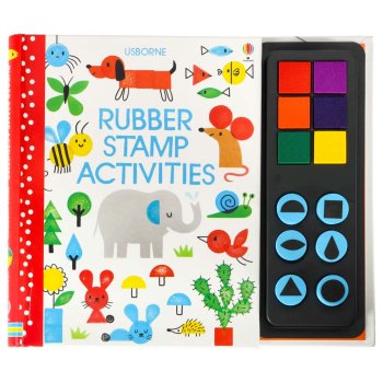 Pirkstu nospiedumu krāsojamā grāmata, 64 lpp + zīmogi| Fingerprints coloring book painting activity