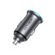 Acefast B15 65W USB-A + USB-C Automašīnas Lādētājs, Pelēks