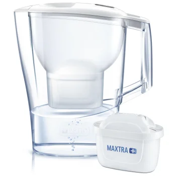 Water Filter Jug Brita Aluna 2.4 L with MAXTRA PRO ALL-IN-1 Cartridge, White