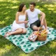 Piknika un pludmales sega ar izolāciju 4FIZJO 200 x 200 cm, lapu raksts