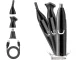 Rechargeable 3-in-1 Trimmer for Nose, Ears, Beard, and Eyebrows, Black