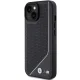 Перфорированный чехол BMW Twisted Line MagSafe для iPhone 15/14/13 - черный