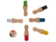 Educational puzzle game, brainteaser \"Match colors\" from memory
