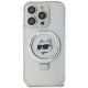 Karl Lagerfeld iPhone 15 Pro Case Ring Stand Choupette Head MagSafe, White