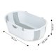 Ecotoys Foldable Baby Bath Tub, Grey