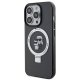 Apple iPhone 15 Pro Max 6.7\" Karl Lagerfeld Ring Stand Karl&Choupette MagSafe Case Cover (KLHMP15XHMRSKCK), Black