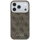 Чехол Guess 4G & Big Resin Logo для iPhone 17 Pro / 18 Pro, коричневый