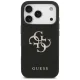 Guess iPhone 17 Pro vāciņš Grained Big 4G & Classic Logo, melns