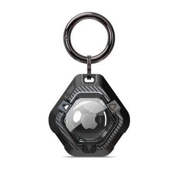 Чехол для Apple AirTag 1/2 Tech-Protect Defense с карабином, черный