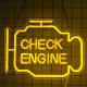 Декоративный светильник Check Engine Neon LED 30x22 см, желтый