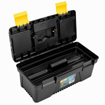 Deli Kaste Krātuve Instrumentiem 355x180x150 mm, Dzeltena | Plastic Tool Box Case