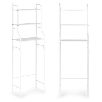 Augsts vannas istabas plaukts virs tualetes poda ModernHome, 3 līmeņi, alumīnija