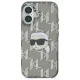 Чехол Karl Lagerfeld для iPhone 16 IML Karl Head Electroplated, черный