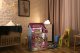 Деревянный кукольный домик ECOTOYS с мебелью и LED-подсветкой