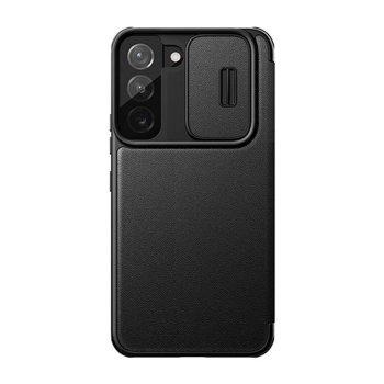 Samsung Galaxy S22+ Plus 5G (SM-S906) Nillkin Qin Leather Pro Book Cover Case, Black | Telefona Vāciņš Maciņš...
