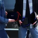 Пусковое устройство Forever JS-400 4в1 с компрессором 600А, черно-красный