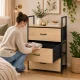 ModernHome skapītis ar 3 auduma atvilktnēm, 59 cm