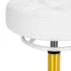Frizieru taburete Gabbiano D054G, balta un zelta
