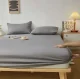 Ruhhy 180x200 cm kokvilnas džersija palags ar gumiju, pelēks