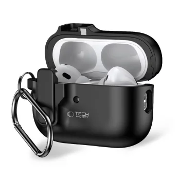 Чехол Tech-Protect Slim Hook для Apple AirPods Pro 1 / 2, черный