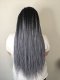 Kanekalons Sintētiskās Ombre Afro Bizes Frizūrām 60cm, Melns-Balts | Synthetic Ombre Afro Braids for Hairstyles