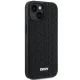Dkny iPhone 15 / 14 / 13 vāciņš 3D Rubber Repeat Pattern, melns