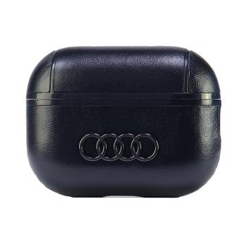 Audi Leather Big Logo maciņš AirPods Pro 2, melns
