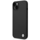 BMW Silicone Case for iPhone 14 Plus with Metal Logo Black