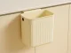 Hanging Trash Can with Lid, 11L, Cream