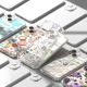 Чехол для iPhone 14 Plus Ringke Fusion Design Floral прозрачный с рисунком