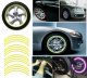 Reflective Wheel Rim Stickers AG555D, Yellow