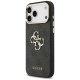 Guess 4G Big 4G Classic Logo Phone Case Cover iPhone 17 Pro Max - Black and Gold
