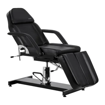 Sillon 210 hidrauliskais pedikīra krēsls ar šūpuļa funkciju un dalītu kāju balstu, melns